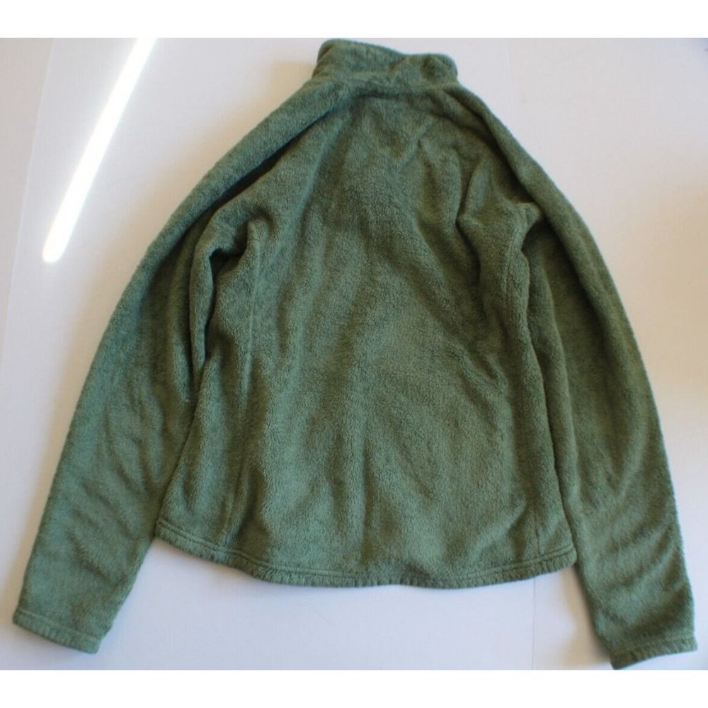 Women's Green North Face Fleece Small Petite Fleece Jacket - Picture 2 of 4